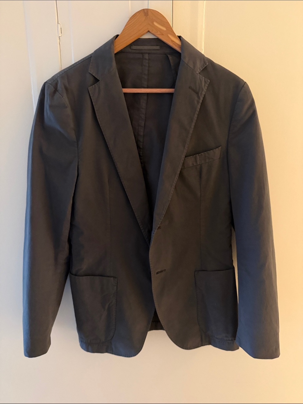 Classic Men's gray/dark green Officine Generale cotton Blazer -